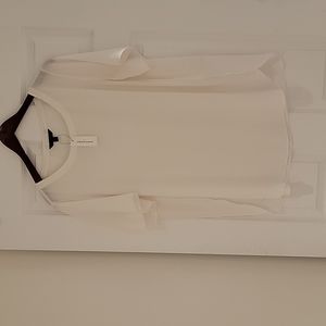 Snow white sheer blouse
